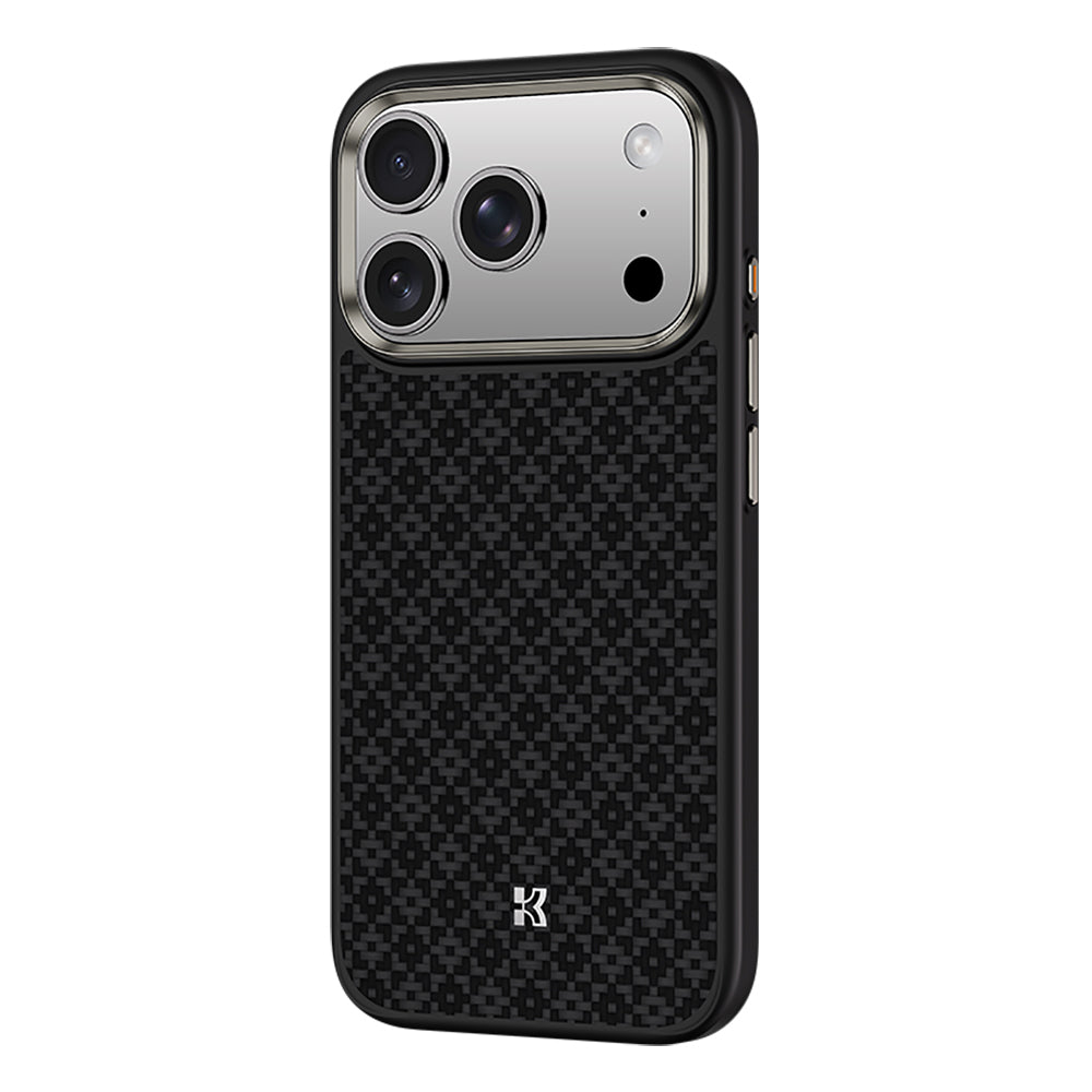 iPhone 17 Pro Max Kılıf M-Safe Şarj Özellikli Benks ArmorPro ArmorGrid Serisi Kevlar Kapak