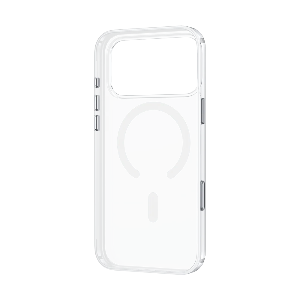 iPhone 17 Pro Max Kılıf M-safe Şarj Özellikli Benks Crystal Serisi Şeffaf Kapak Sararmayan Full PC