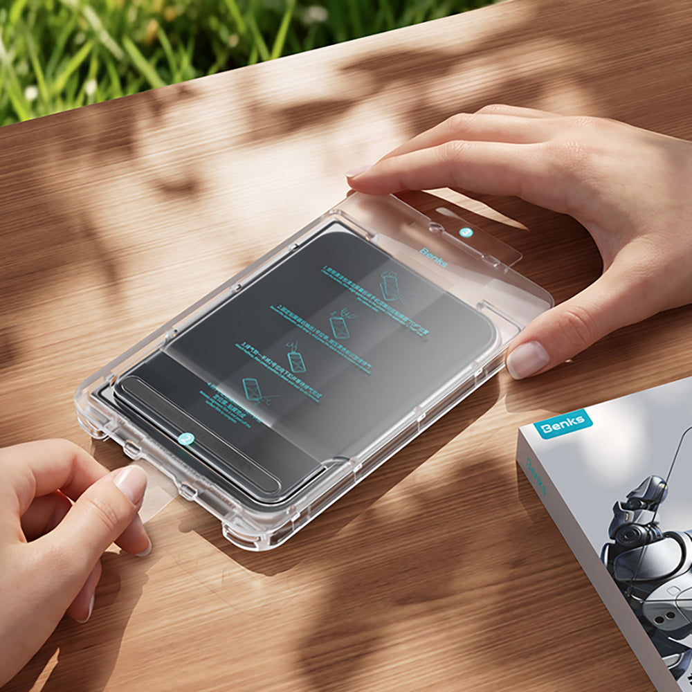 iPhone Duo uyumlu Benks Ultra Shield Plus HD Ekran Koruyucu + Kolay Uygulama Aparatlı