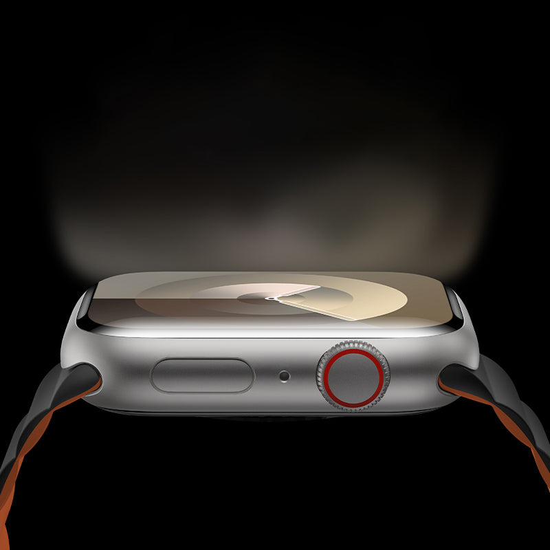 Apple Watch 7 8 9 10 - 40 41 42 mm uyumlu Benks Magnetik Tak Çıkar Silikon Çift Renkli Mıknatıslı Strap Kayış