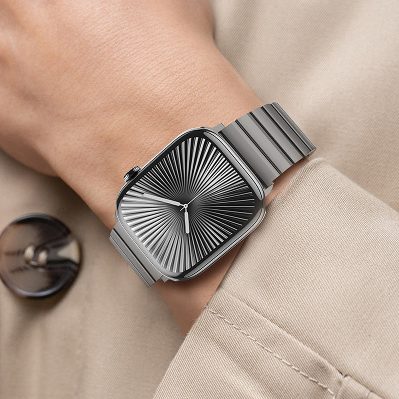 Apple Watch 7 8 9 10 11 - 44 45 46 49 mm uyumlu Benks Aero Titan Serisi Titanyum Kordon Kayış