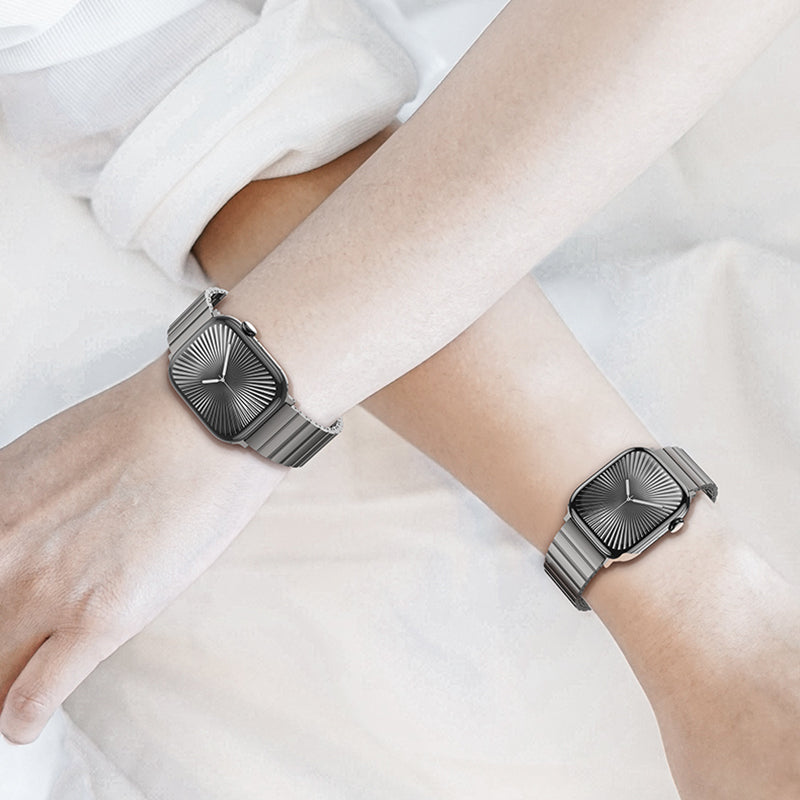 Apple Watch 7 8 9 10 11 - 44 45 46 49 mm uyumlu Benks Aero Titan Serisi Titanyum Kordon Kayış