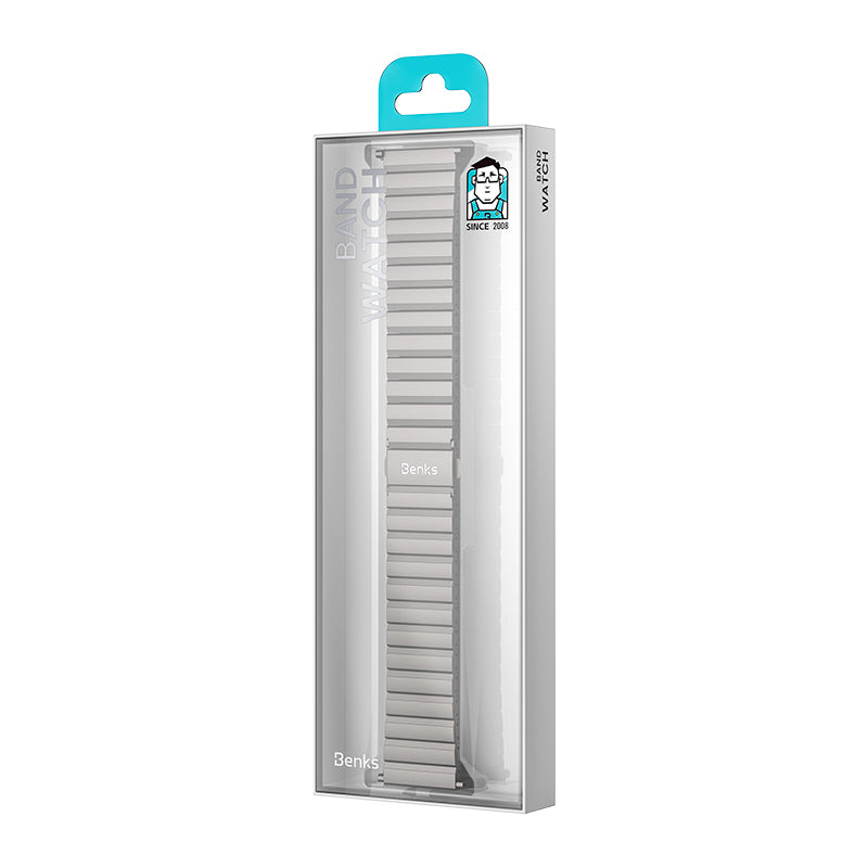 Apple Watch 7 8 9 10 11 - 44 45 46 49 mm uyumlu Benks Aero Titan Serisi Titanyum Kordon Kayış