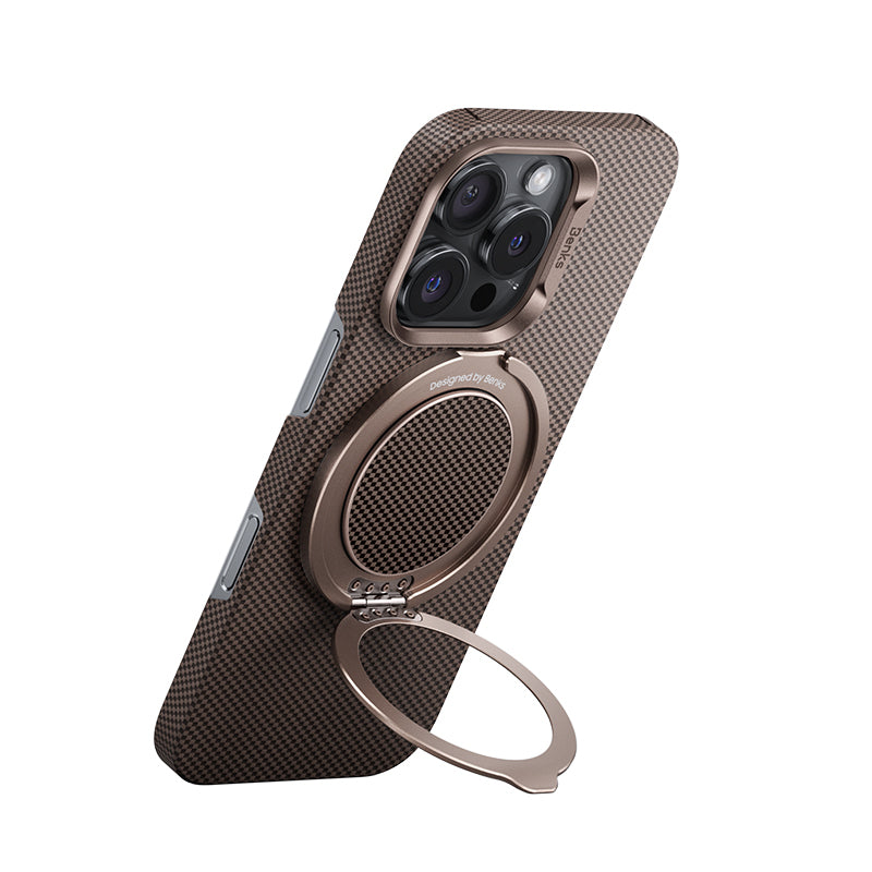 Benks MagClap Magnetik 360 Derece Dönebilen ArmorTint Kevlar Desenli Parmak Ring Stand