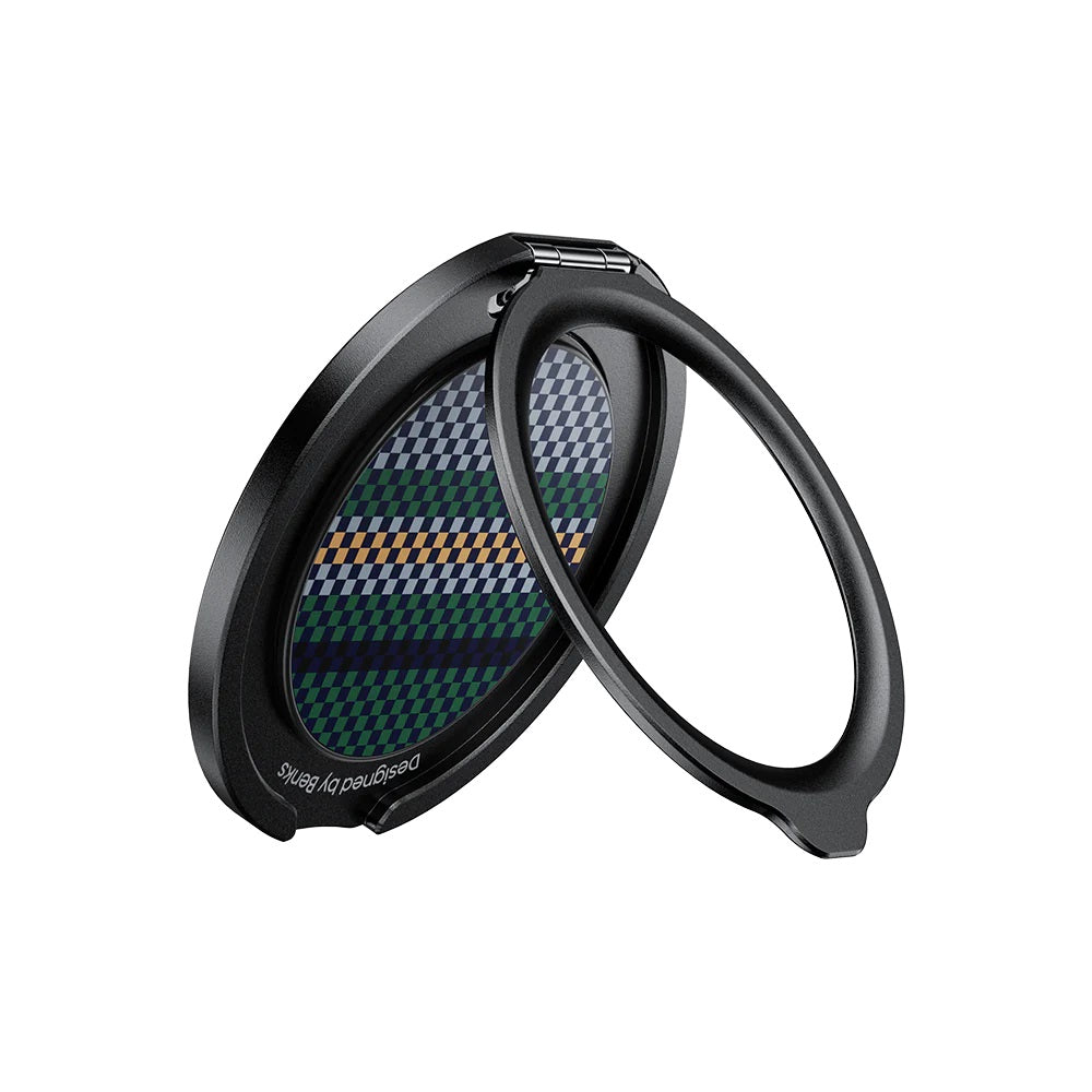 Benks MagClap Magnetik 360 Derece Dönebilen Aurora Kevlar Desenli Parmak Ring Stand