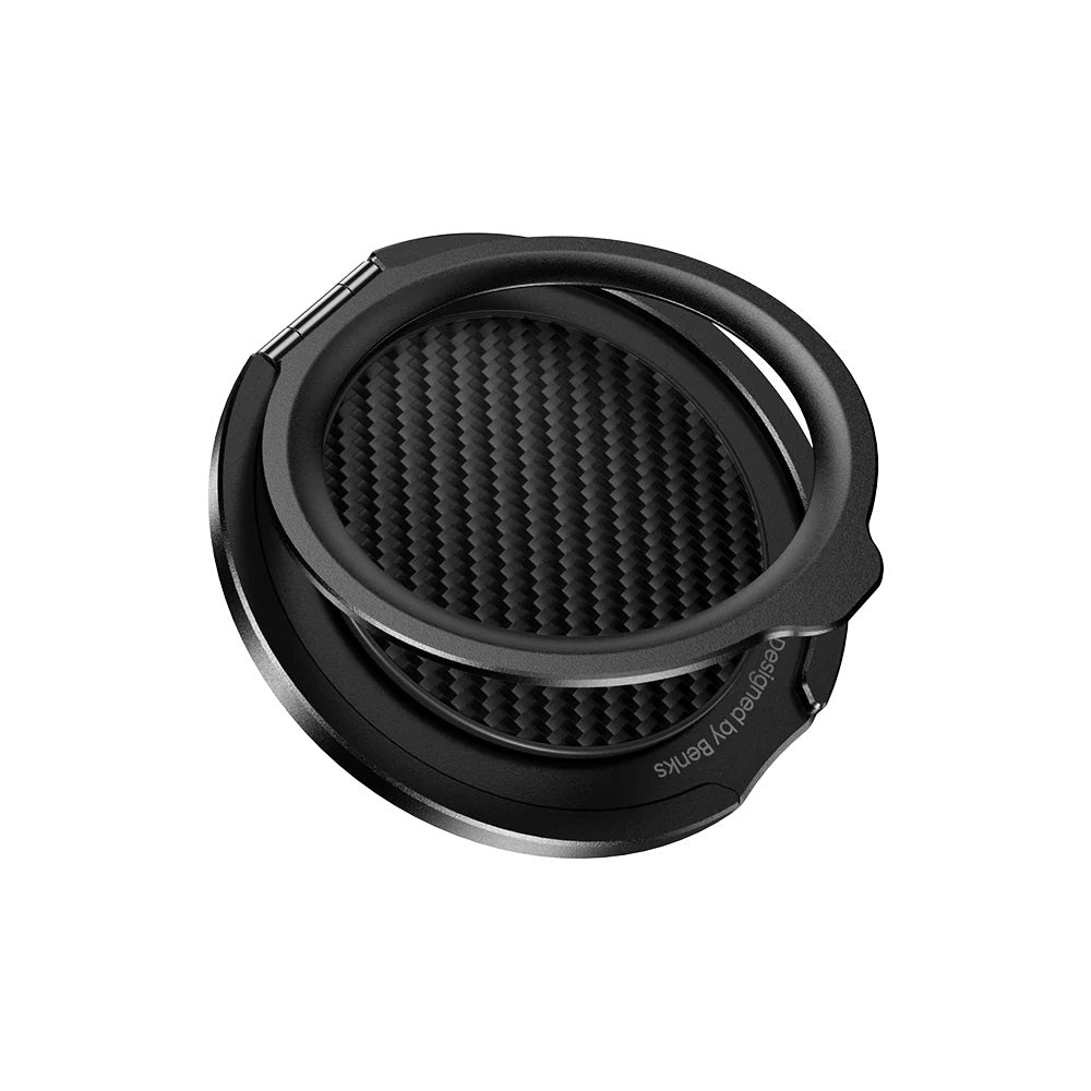 Benks MagClap Magnetik 360 Derece Dönebilen 600D Hybrid Karbon Fiber Desenli Parmak Ring Stand