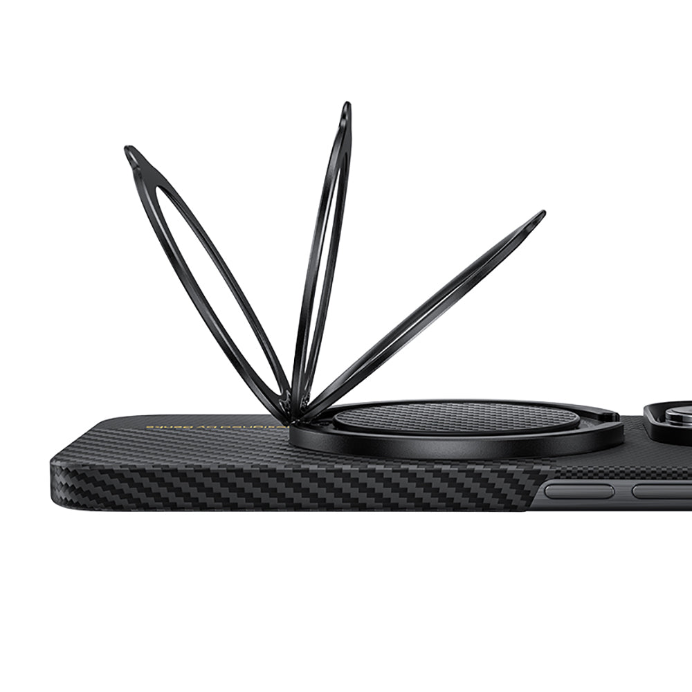 Benks MagClap Magnetik 360 Derece Dönebilen 600D Hybrid Karbon Fiber Desenli Parmak Ring Stand