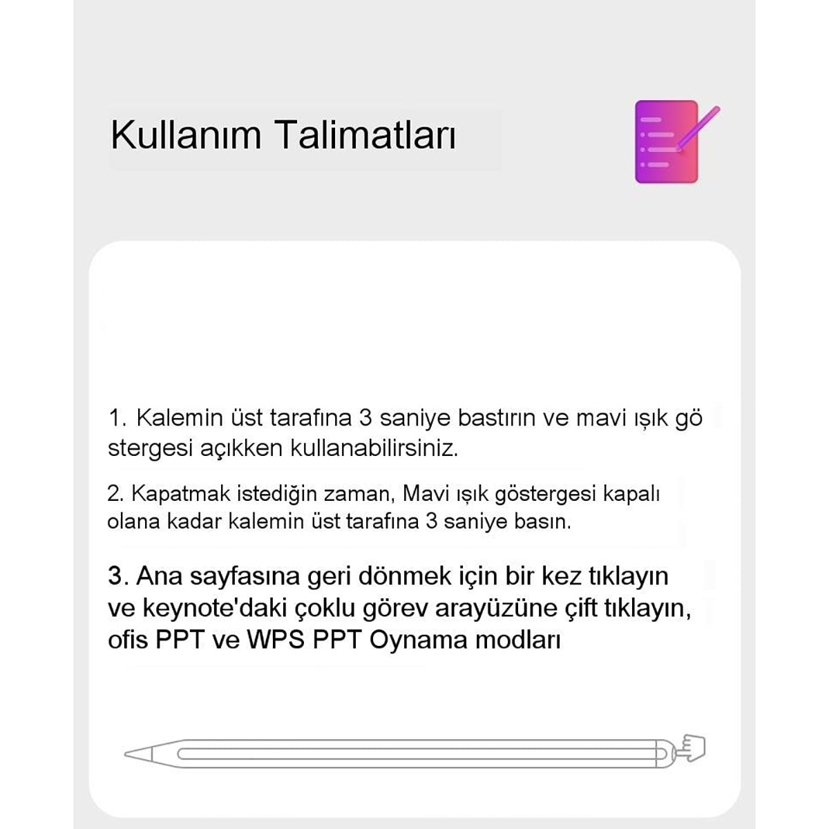 Benks Magnetik Kablosuz Şarj Özellikli Palm Rejection Kapasitif Dokunmatik Kalem Stylus Pencil