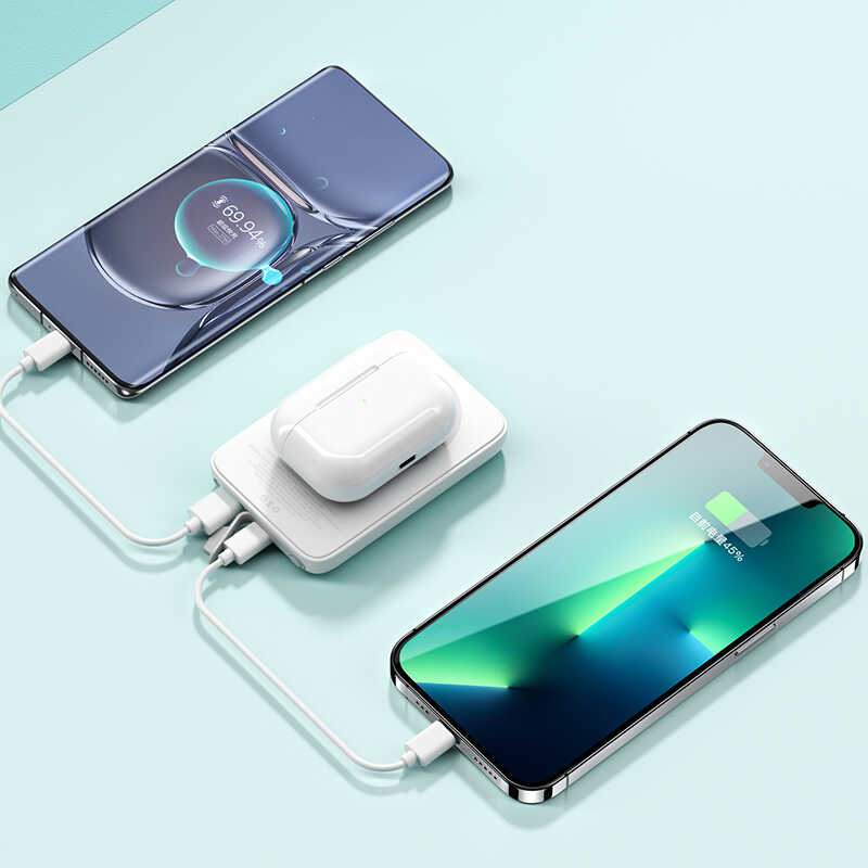 Benks MP06 15W Magsafe Powerbank 10000 Mah Magnetik İnce Tasarım