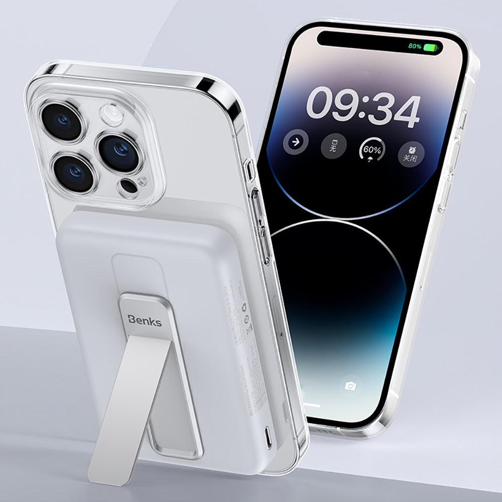 Benks MP08 Magsafe Powerbank 10000mAh Standlı Magnetik İnce Tasarımlı