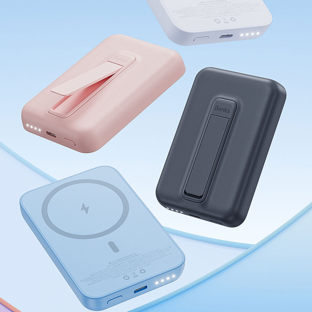 Benks MP09 Magsafe Powerbank 6000mAh Magnetik Standlı İnce Tasarımlı