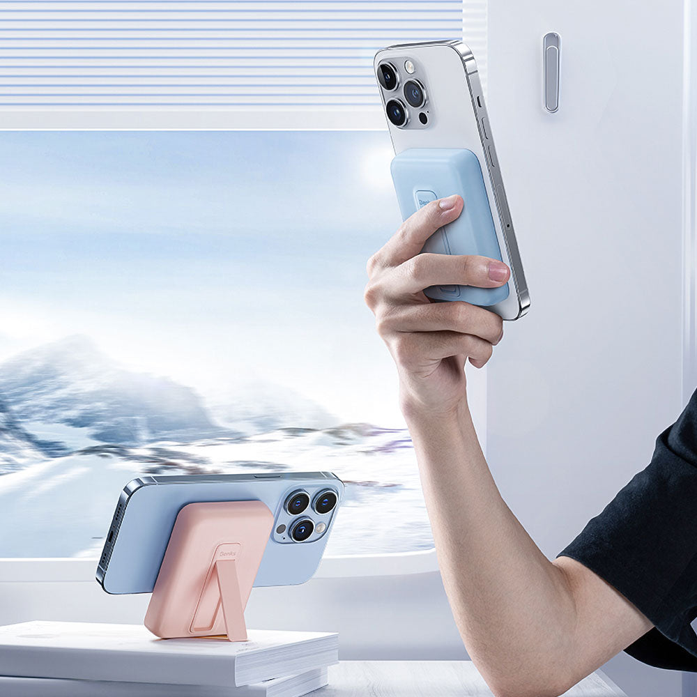 Benks MP09 Magsafe Powerbank 6000mAh Magnetik Standlı İnce Tasarımlı