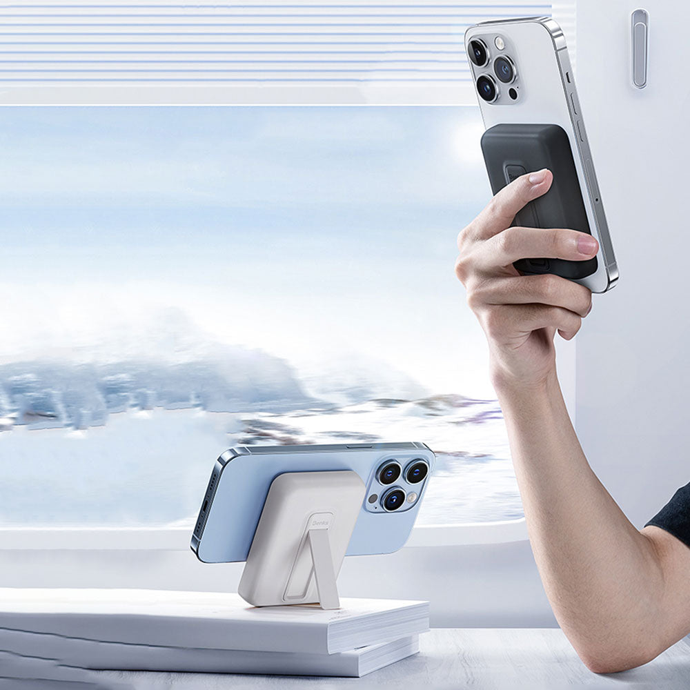 Benks MP09 Magsafe Powerbank 6000mAh Magnetik Standlı İnce Tasarımlı