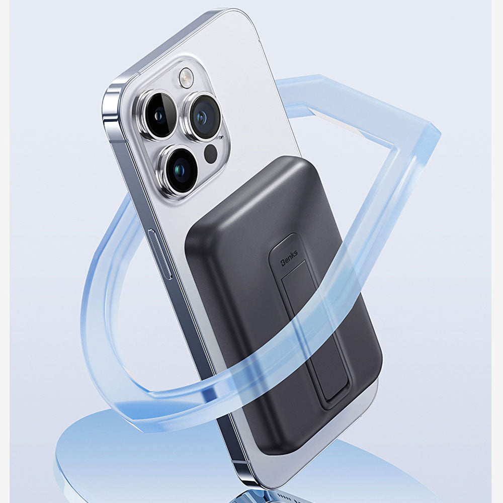 Benks MP09 Magsafe Powerbank 6000mAh Magnetik Standlı İnce Tasarımlı