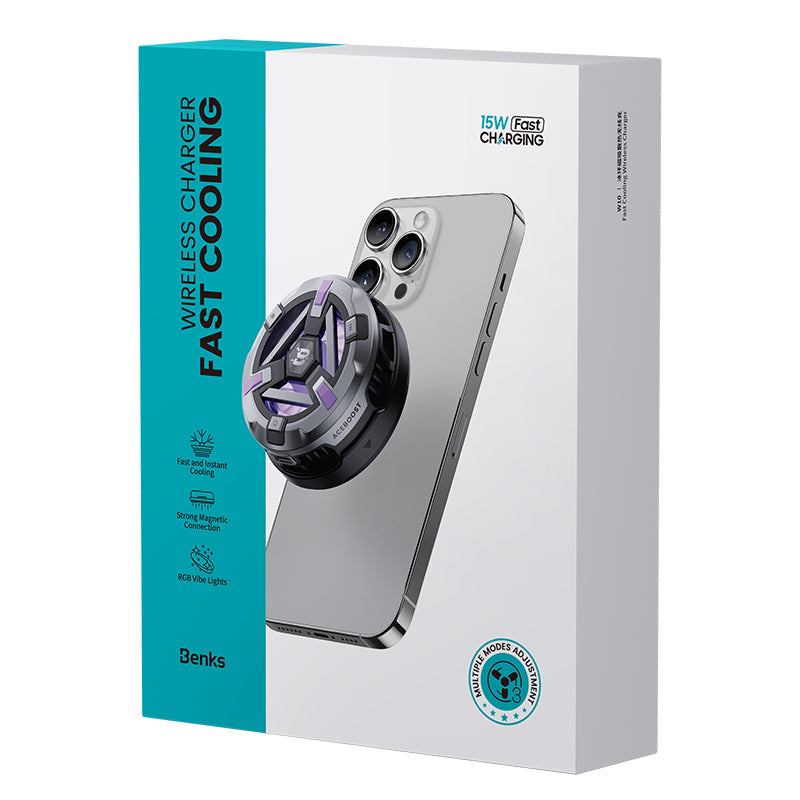 Benks W10 15W Wireless Şarj Özellikli Telefon Soğutucu Fan