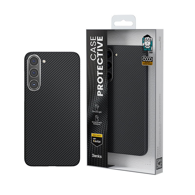 Galaxy S23 Plus Kılıf Benks Magsafe Şarj Özellikli Magnetik Hybrid ArmorAir 600D Kevlar Fiber Kapak