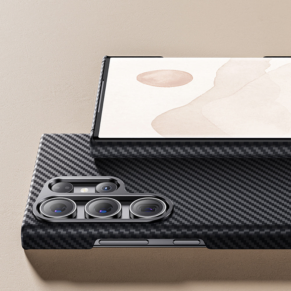 Galaxy S23 Plus Kılıf Benks Magsafe Şarj Özellikli Magnetik Hybrid ArmorAir 600D Kevlar Fiber Kapak