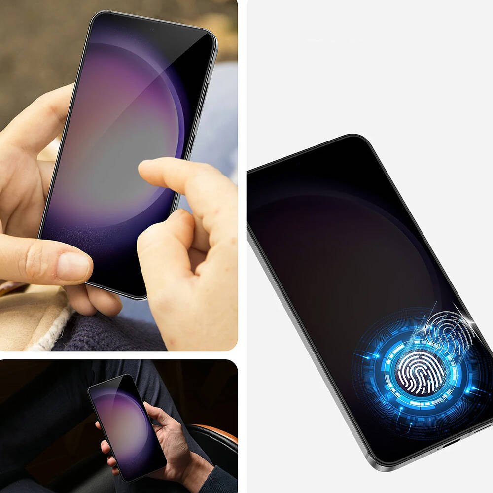 Galaxy S25 / S24 uyumlu Benks Ultra Shield 0.3mm Privacy Ekran Koruyucu + Kolay Uygulama Aparatlı