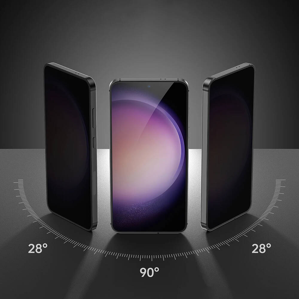 Galaxy S25 / S24 Benks Ultra Shield 0.3mm Privacy Ekran Koruyucu + Kolay Uygulama Aparatlı