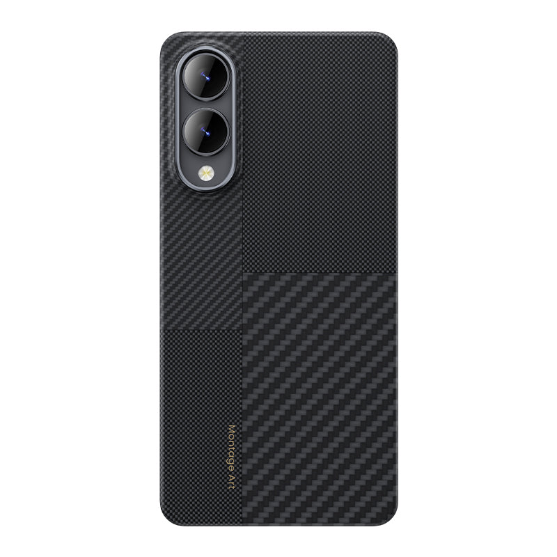 Galaxy S25 Edge Kılıf M-safe Şarj Özellikli Karbon Fiber Benks Montage ArmorAir Kevlar Kapak