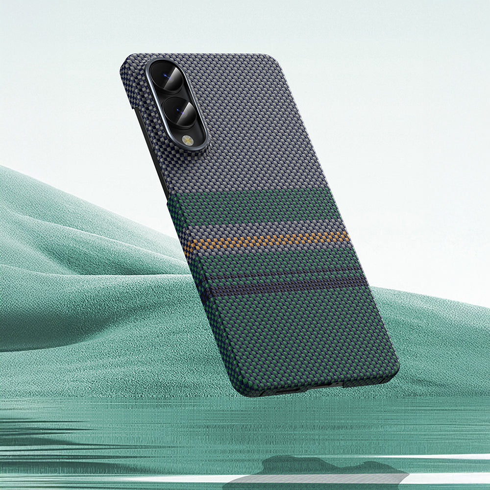 Galaxy S25 Edge Kılıf M-safe Şarj Özellikli Karbon Fiber Tasarımlı Benks Aurora ArmorAir Kevlar Kapak