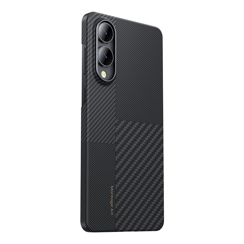 Galaxy S25 Edge Kılıf M-safe Şarj Özellikli Karbon Fiber Benks Montage ArmorAir Kevlar Kapak