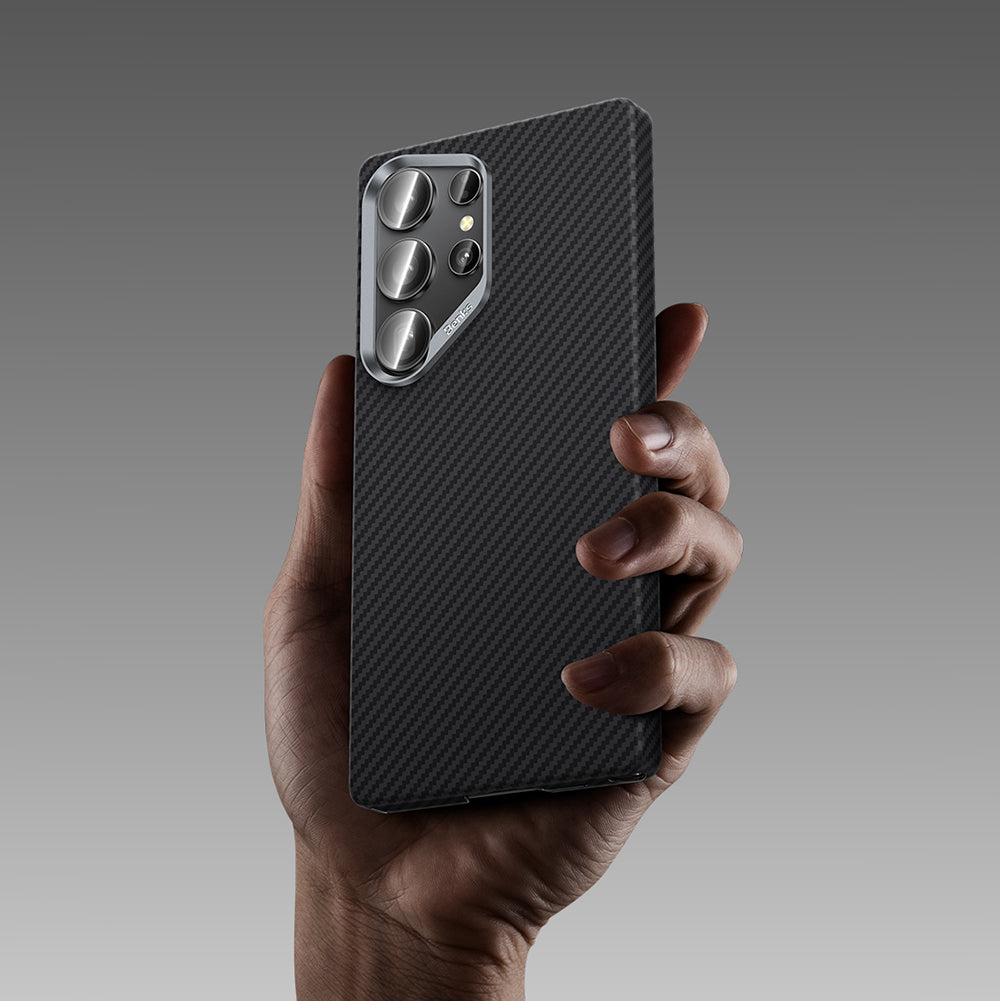 Galaxy S25 Ultra Kılıf Benks Magsafe Şarj Özellikli Magnetik Hybrid ArmorAir 600D Kevlar Fiber Kapak