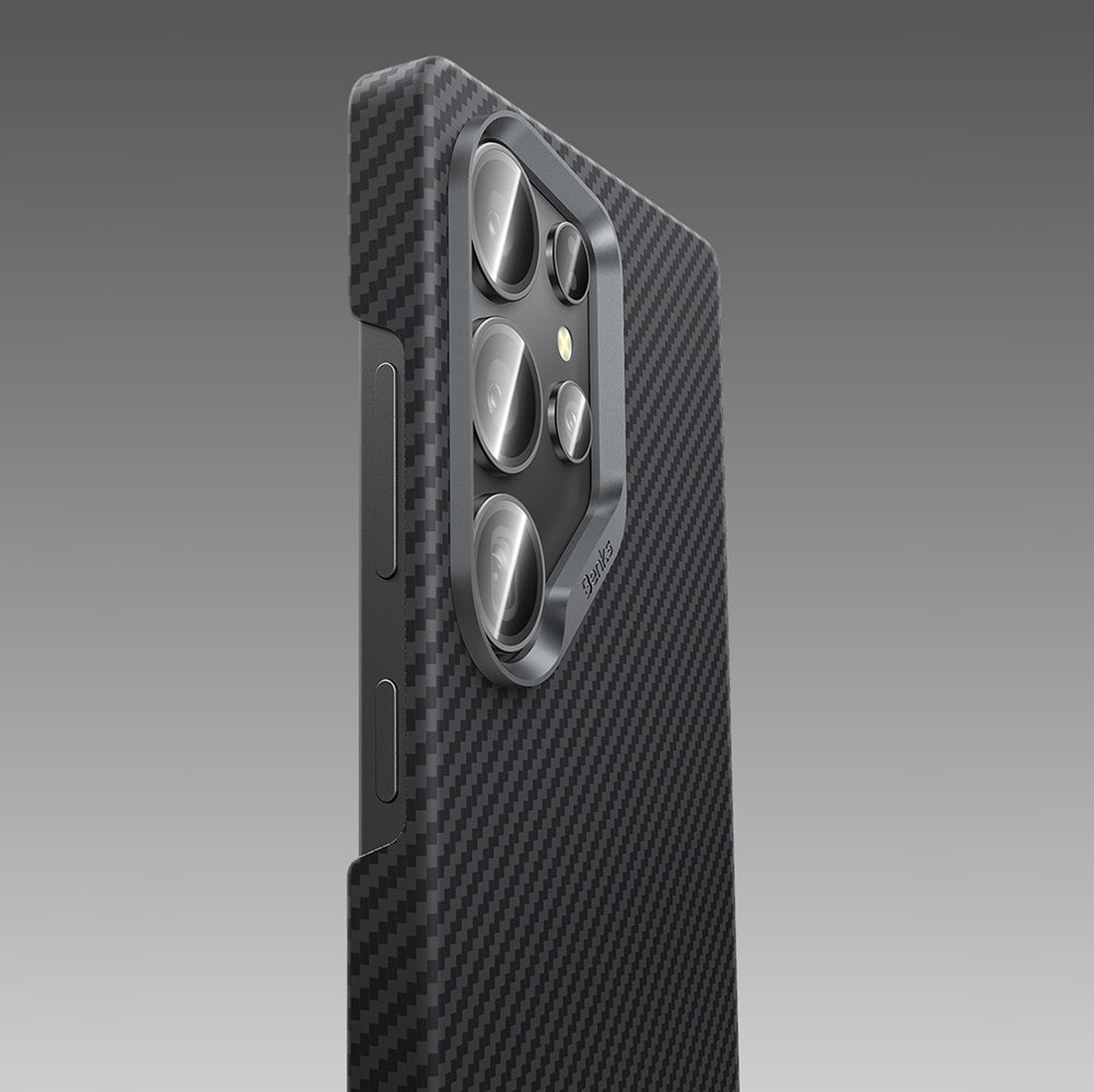 Galaxy S25 Ultra Kılıf Benks Magsafe Şarj Özellikli Magnetik Hybrid ArmorAir 600D Kevlar Fiber Kapak