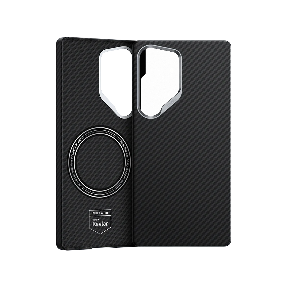 Galaxy S25 Ultra Kılıf Benks Magsafe Şarj Özellikli Magnetik Hybrid ArmorAir 600D Kevlar Fiber Kapak