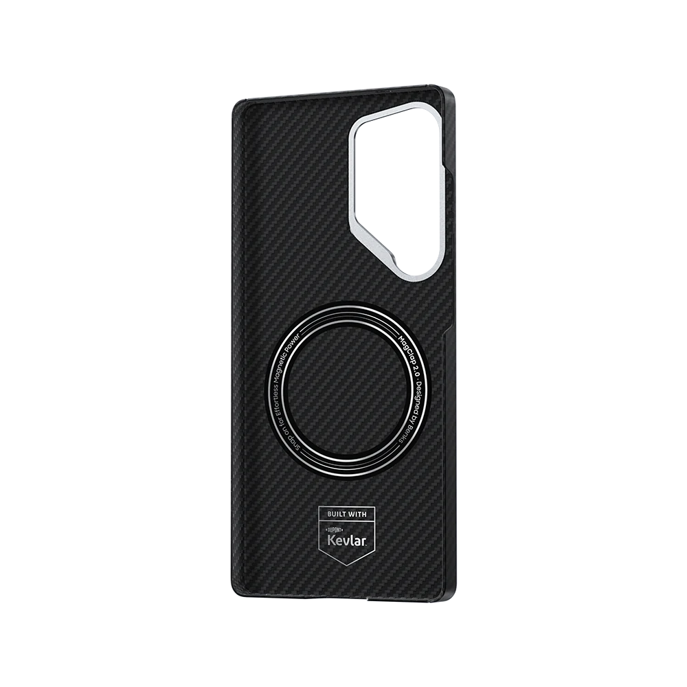 Galaxy S25 Ultra Kılıf Benks Magsafe Şarj Özellikli Magnetik Hybrid ArmorAir 600D Kevlar Fiber Kapak
