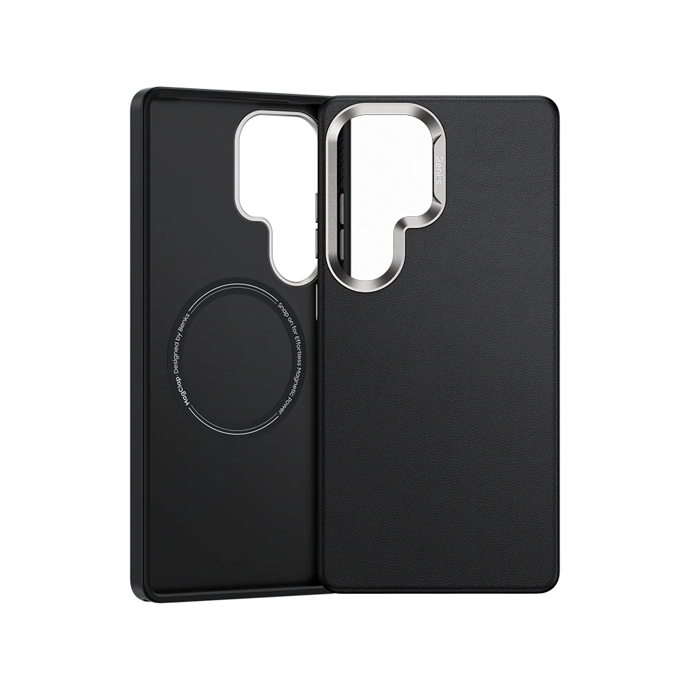 Galaxy S25 Ultra Kılıf Magsafe Şarj Özellikli Çizilmeye Dayanıklı Benks VitaPro Serisi PU Deri Kapak