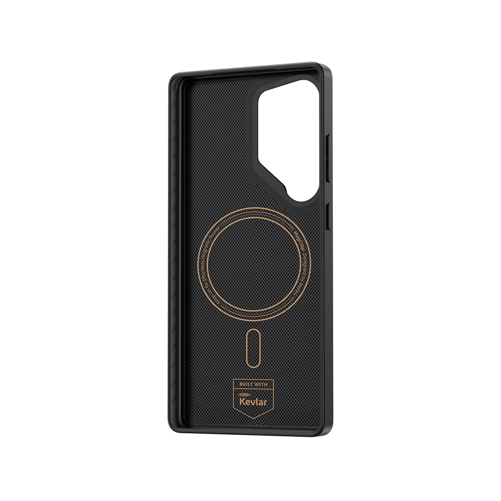 Galaxy S25 Ultra Kılıf Magsafe Şarj Özellikli Karbon Fiber Benks Montage ArmorPro Kevlar Kapak