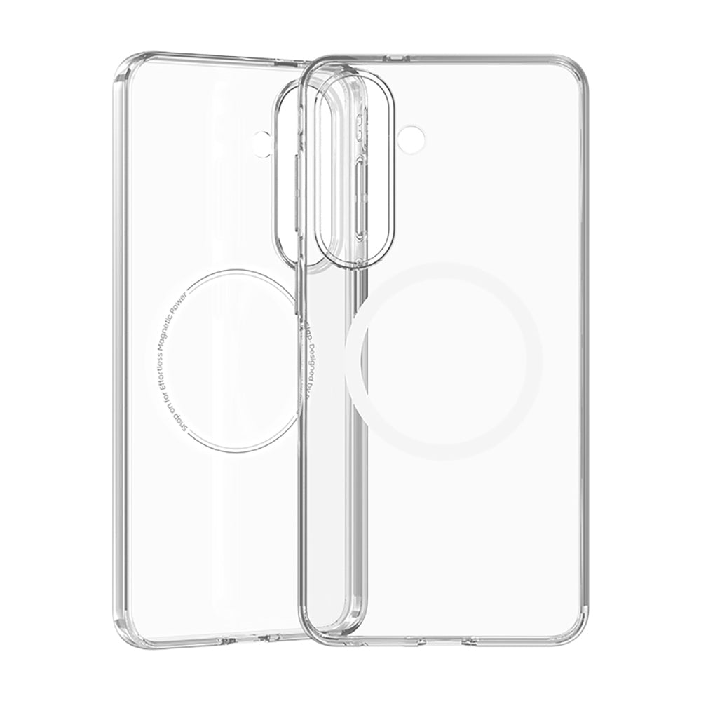 Galaxy S26 Kılıf M-safe Şarj Özellikli Benks Magnetik Crystal Serisi Şeffaf Kapak