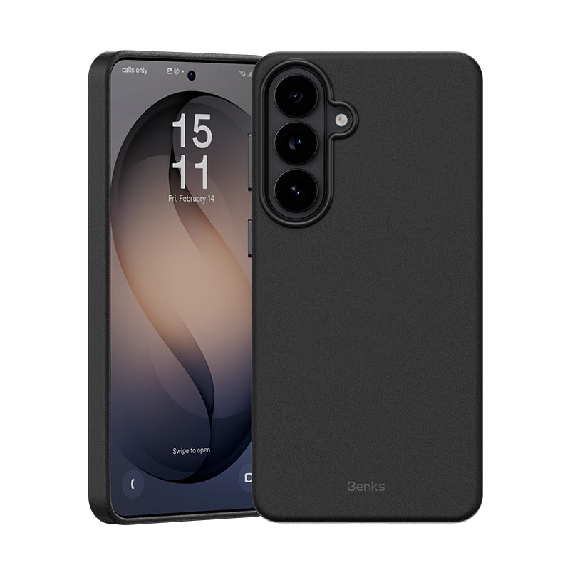 Galaxy S26 Kılıf M-safe Şarj Özellikli Çizilmeye Dayanıklı Benks VitaPro Serisi PU Deri Kapak