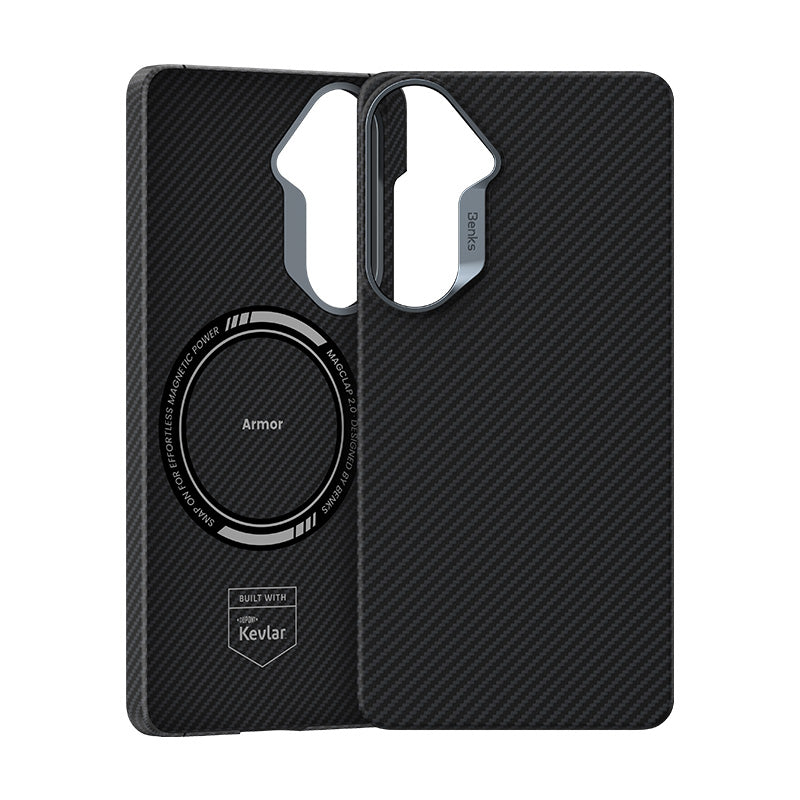 Galaxy S26 Plus Kılıf Benks M-safe Şarj Özellikli Magnetik ArmorAir 600D Kevlar Fiber Kapak