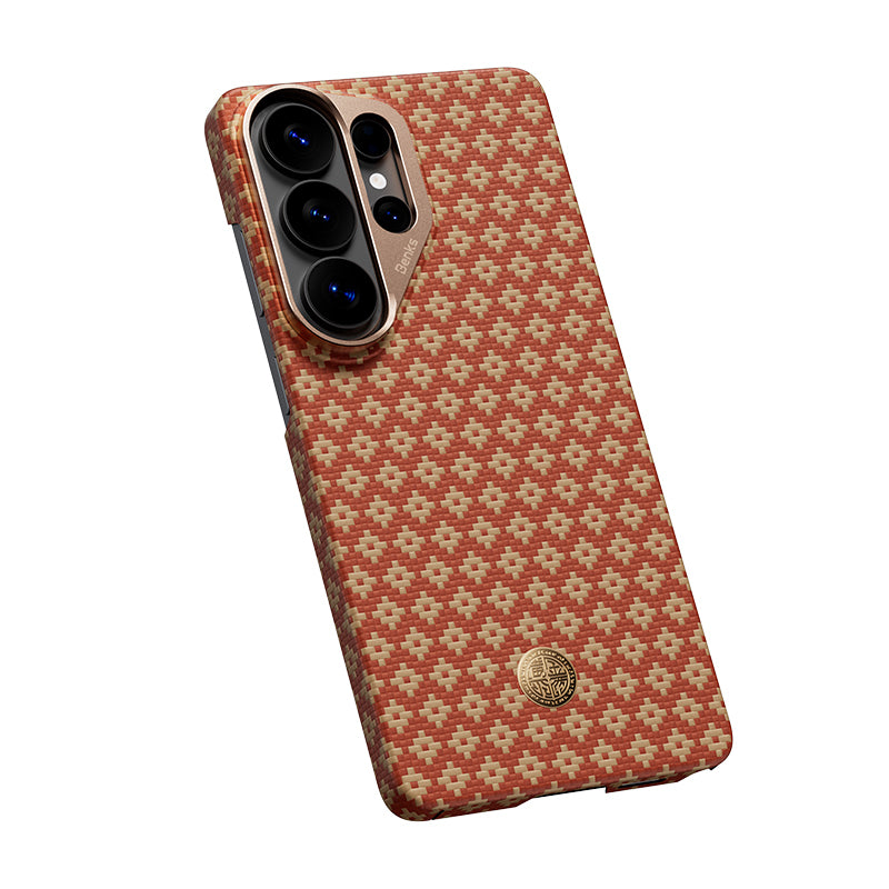 Galaxy S26 Ultra Kılıf M-Safe Şarj Özellikli Benks ArmorAir ArmorGrid Serisi Kevlar Kapak