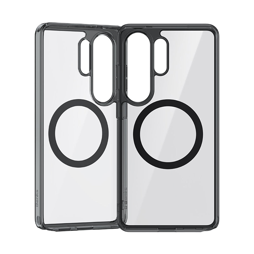 Galaxy S26 Ultra Kılıf M-safe Şarj Özellikli Benks Crystal Serisi Şeffaf Kapak