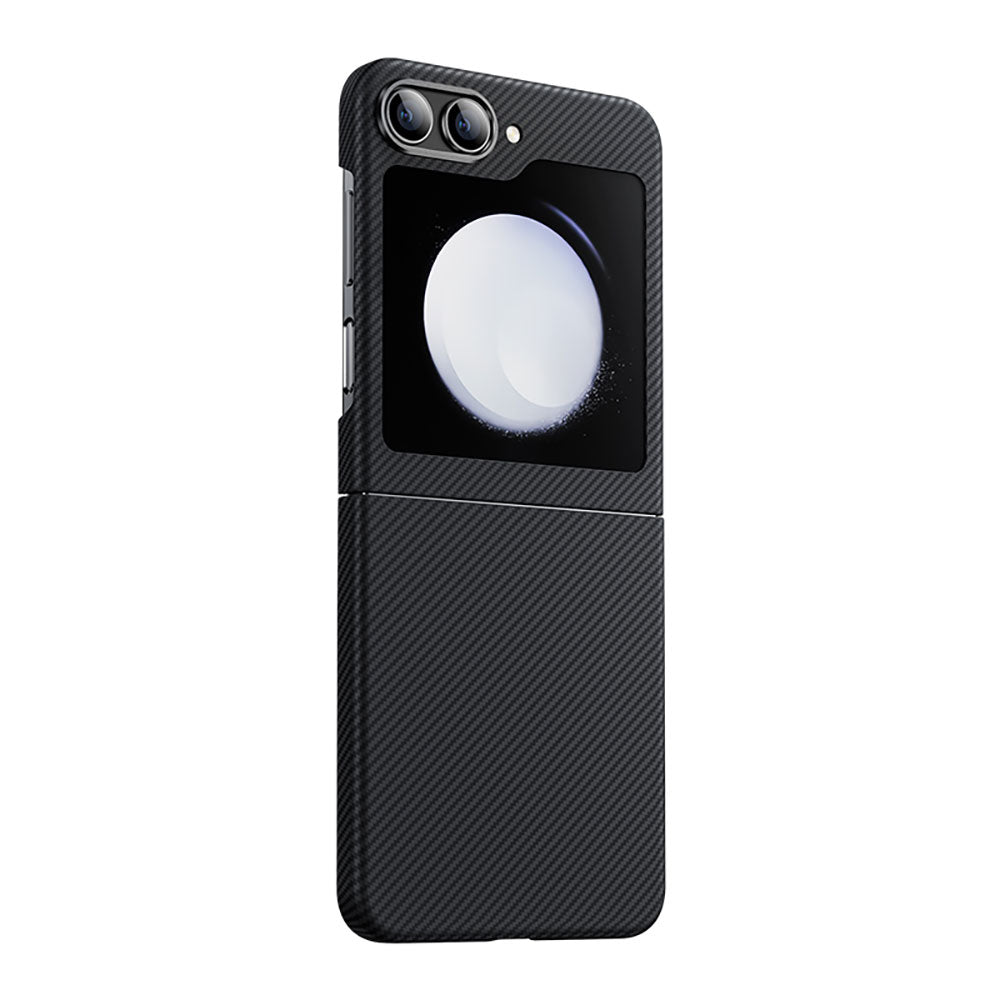 Galaxy Z Flip 5 Kılıf Karbon Fiber Benks Essential Hybrid ArmorAir 600D Kevlar Kapak