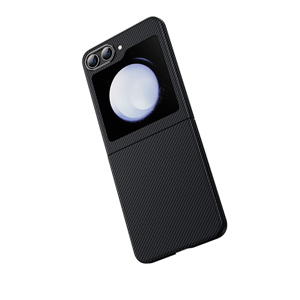 Galaxy Z Flip 5 Kılıf Karbon Fiber Benks Essential Hybrid ArmorAir 600D Kevlar Kapak