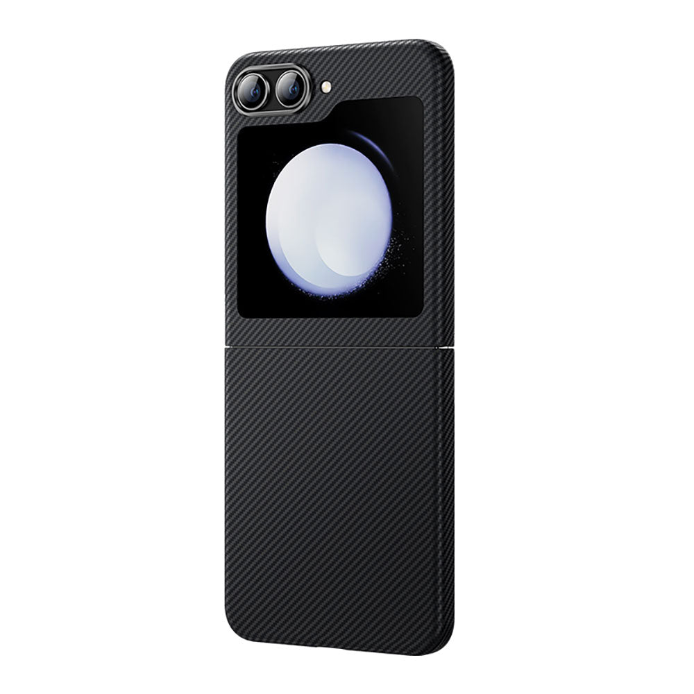 Galaxy Z Flip 5 Kılıf Karbon Fiber Benks Essential Hybrid ArmorAir 600D Kevlar Kapak