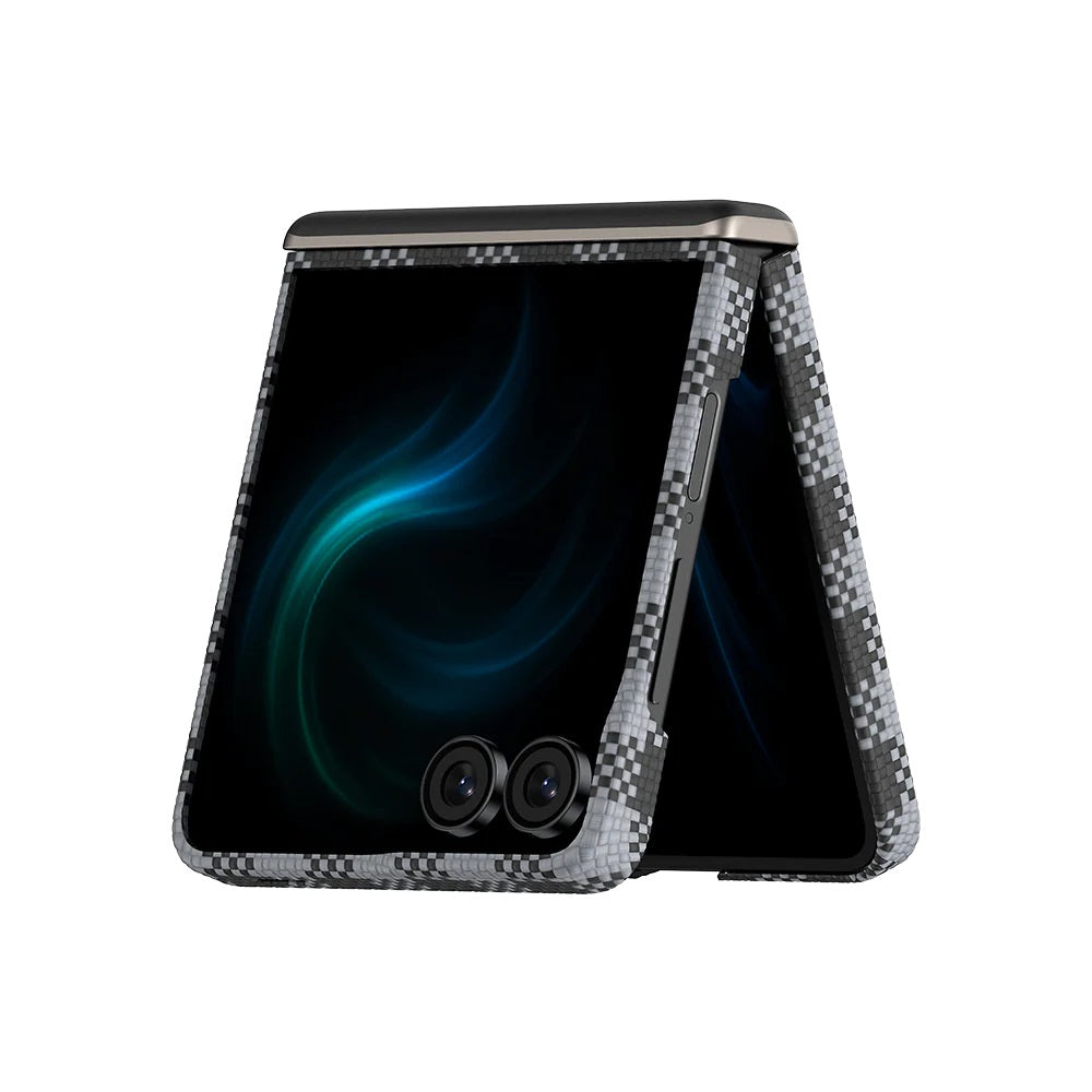 Galaxy Z Flip 7 Kılıf M-safe Şarj Özellikli Ekose Tasarımlı Benks ArmorAir ArmorVichy Kevlar Kapak