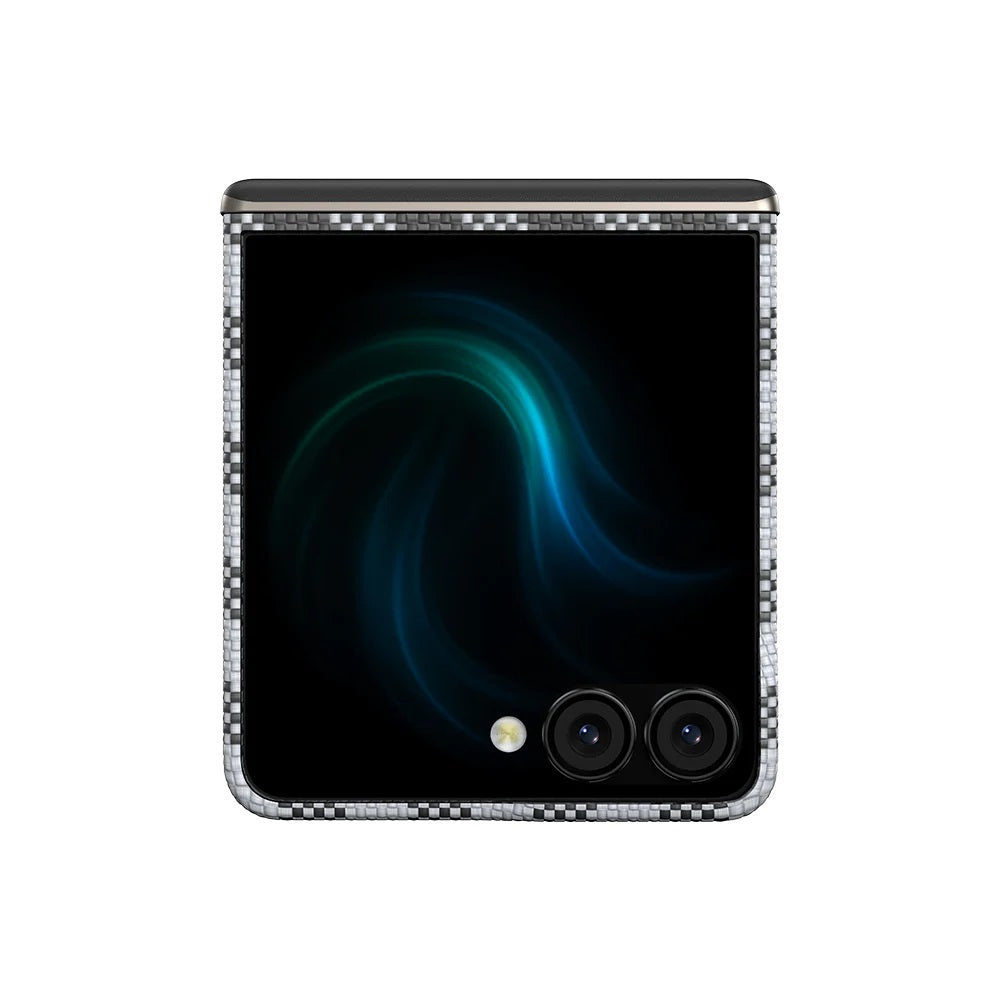 Galaxy Z Flip 7 Kılıf M-safe Şarj Özellikli Ekose Tasarımlı Benks ArmorAir ArmorVichy Kevlar Kapak