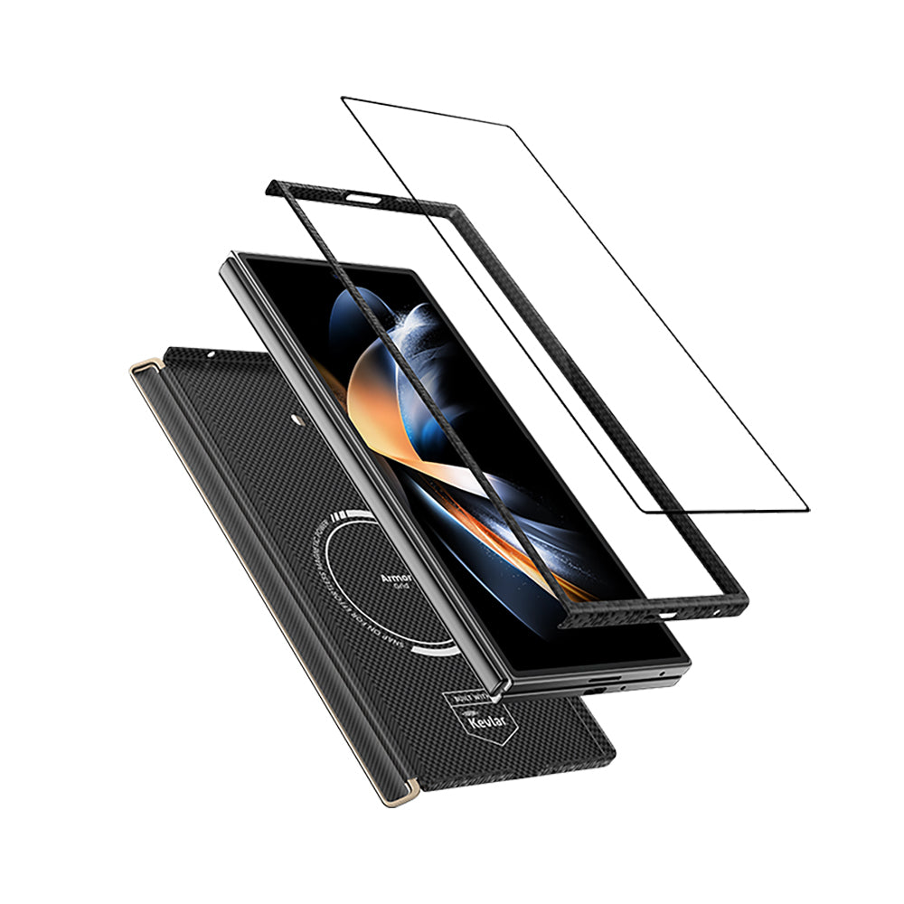 Galaxy Z Fold 7 Benks ArmorAir ArmorGrid Grand Combo Üçlü Aksesuar Seti (Ön & Arka Kevlar Kapak + Ekran Koruyucu)