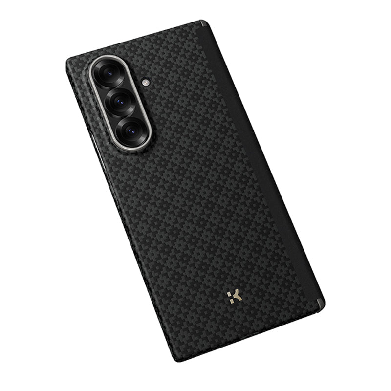 Galaxy Z Fold 7 Kılıf M-Safe Şarj Özellikli Karbon Fiber Benks ArmorAir ArmorGrid Serisi Kevlar Arka Kapak