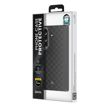 Galaxy Z Fold 7 Kılıf M-Safe Şarj Özellikli Karbon Fiber Benks ArmorAir ArmorGrid Serisi Kevlar Arka Kapak