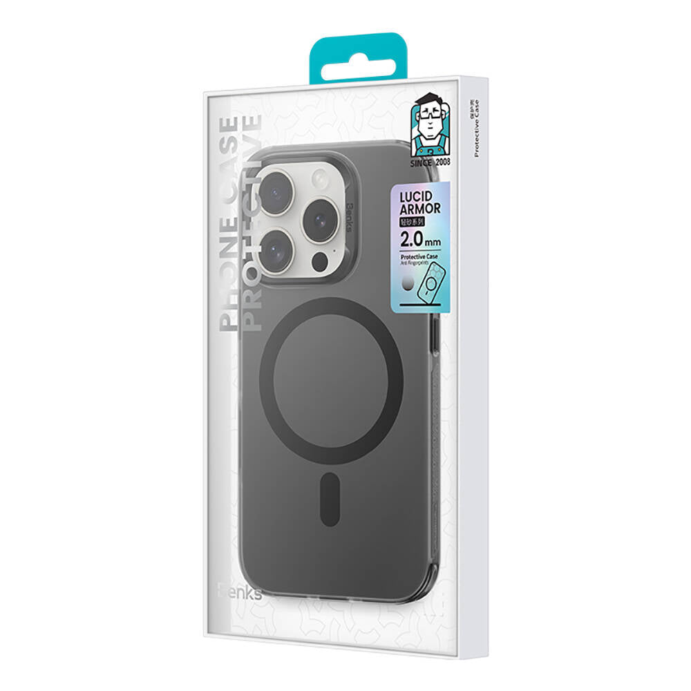 iPhone 16 Pro Max Kılıf Magsafe Şarj Özellikli Benks Lucid Armor Kapak