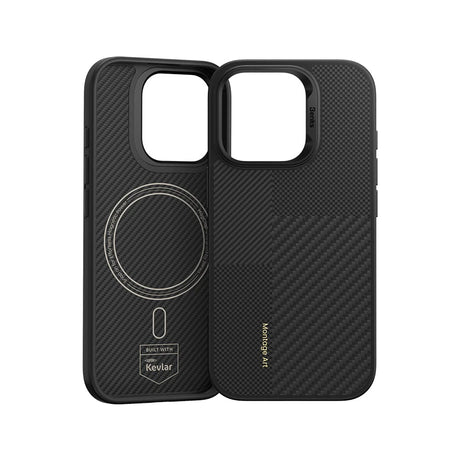 iPhone 16 Pro Max Kılıf Magsafe Şarj Özellikli Karbon Fiber Benks Montage ArmorPro Kevlar Kapak