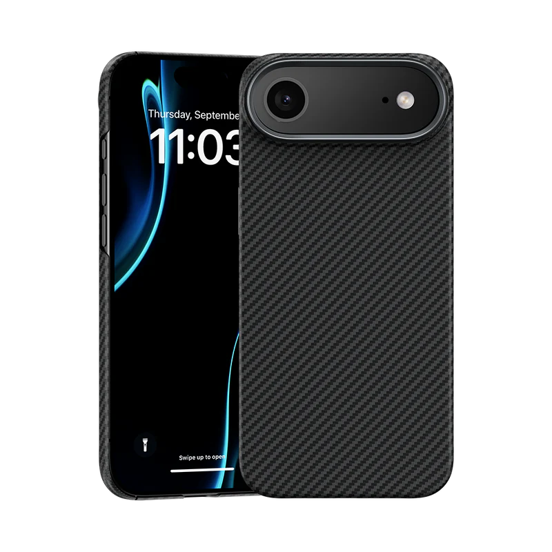 iPhone 17 Air Kılıf Benks M-safe Şarj Özellikli Metal Kamera Çerçeveli Magnetik ArmorAir 600D Kevlar Fiber Kapak