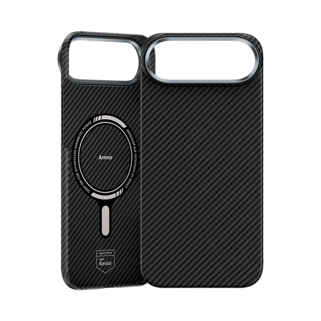iPhone 17 Air Kılıf Benks M-safe Şarj Özellikli Metal Kamera Çerçeveli Magnetik ArmorAir 600D Kevlar Fiber Kapak