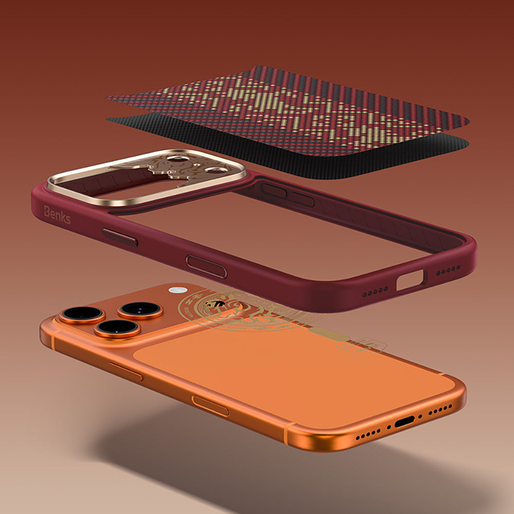 iPhone 17 Pro Kılıf Limited Edition Benks Knight ArmorPro Kevlar Kapak
